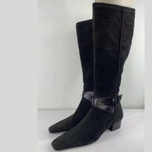 Sesto Meucci Women Tall Black Suede Boots
